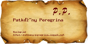 Patkány Peregrina névjegykártya